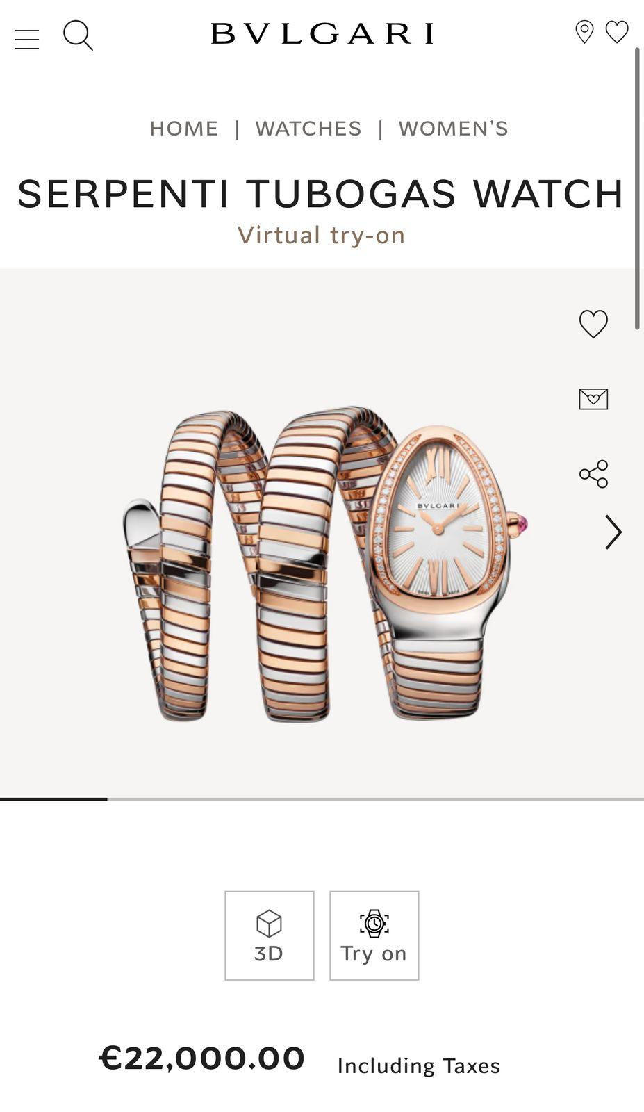 Bvlgari Serpenti Two Tune Rose Gold