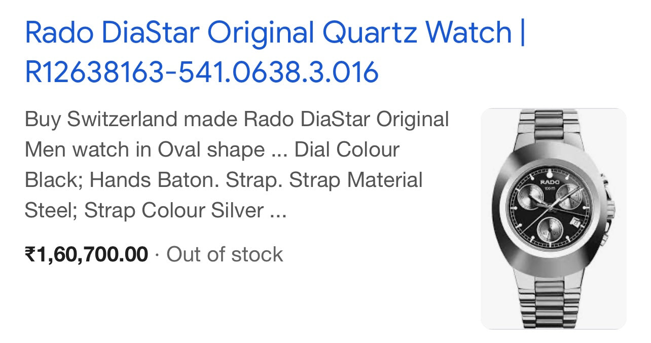 RAD_O CHRONOGRAPH QUARTZ WATCH
