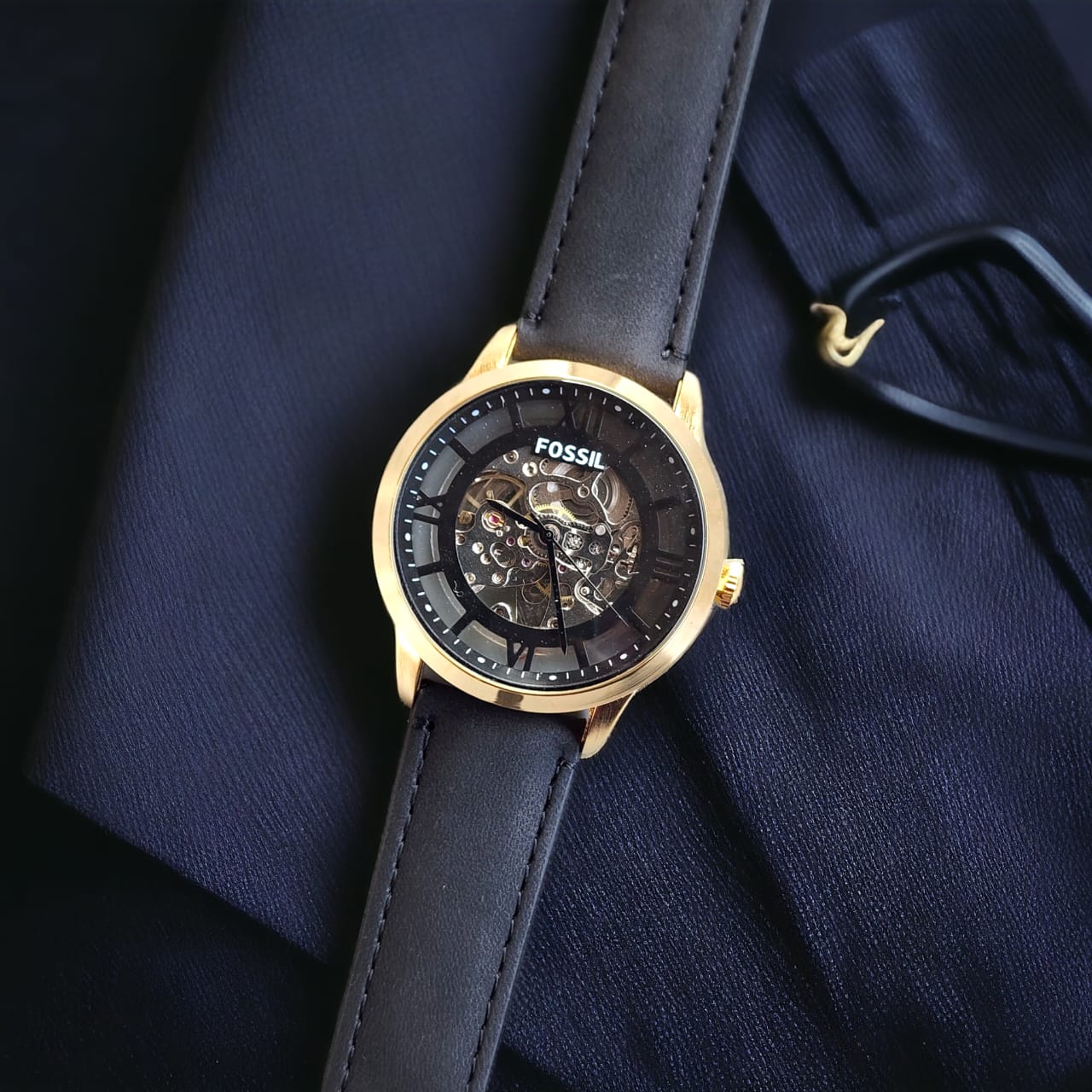 FOSSIL TOWNSMAN OPEN HEART MACHINERY