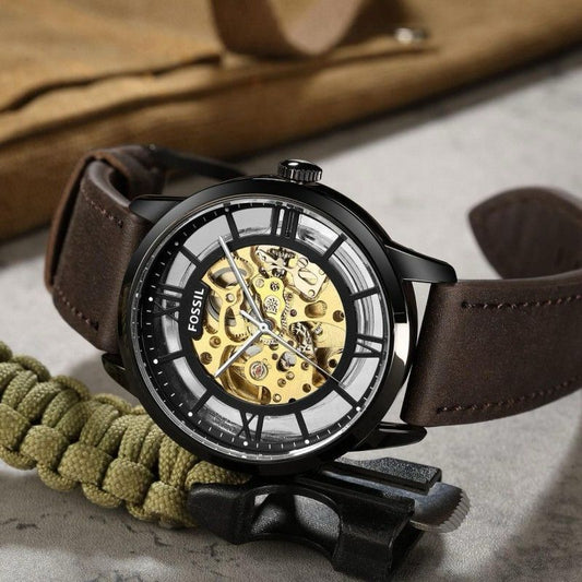 FOSSIL TOWNSMAN OPEN HEART MACHINERY