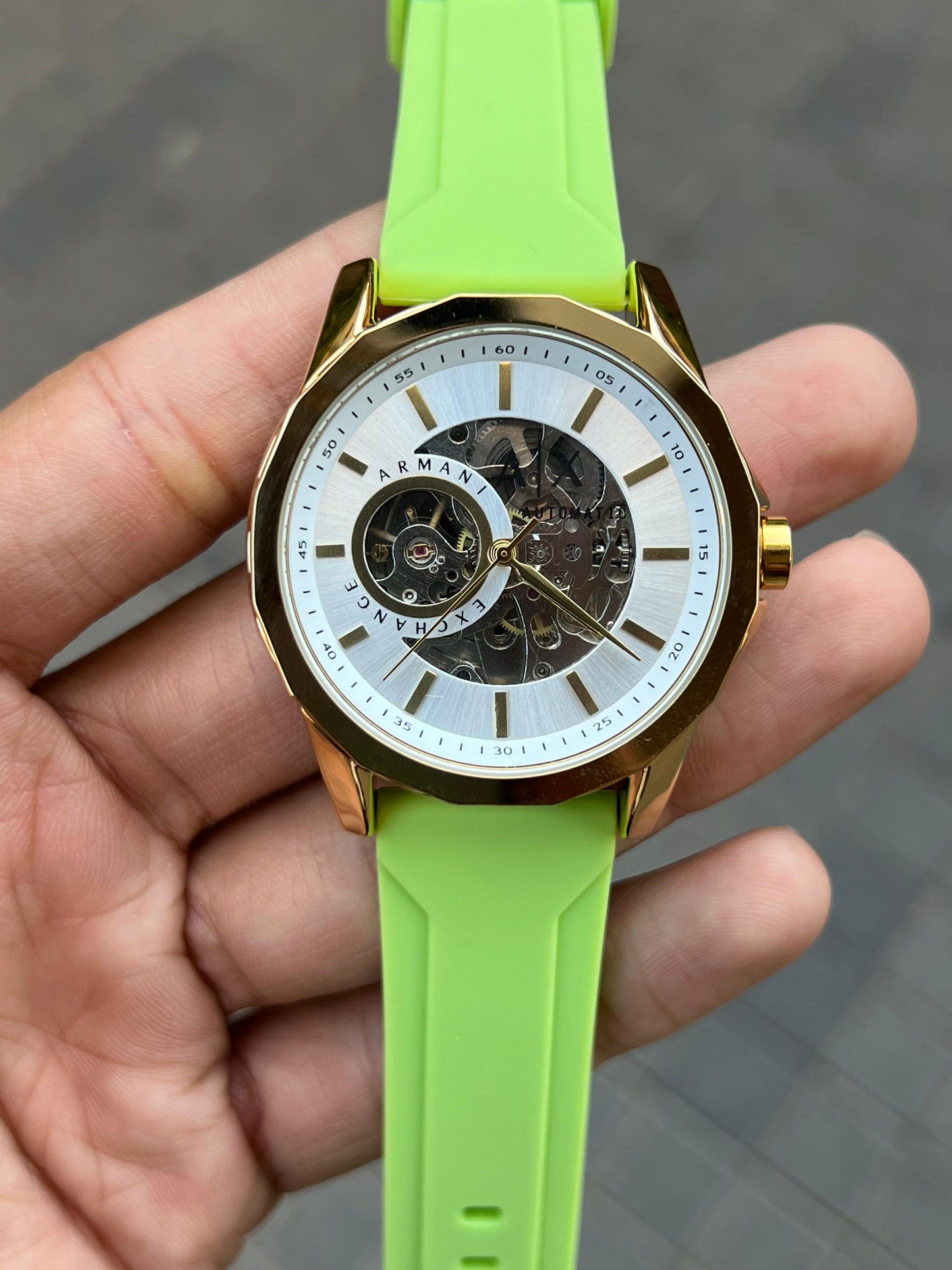 Armani Exchange Meccanico Automatic Neon