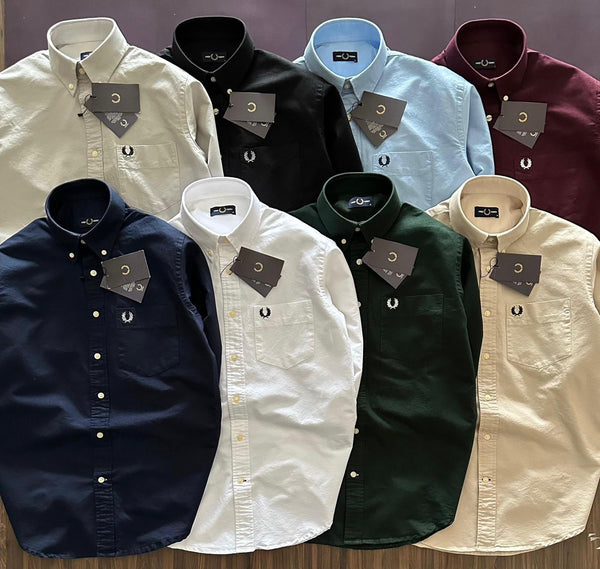 Fred Perry Premium Classic Oxford Shirts for Men