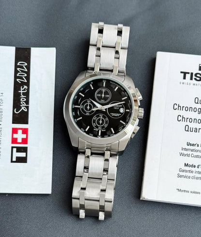 TISSOT 1853 SILVER BLACK PREMIUM WATCH
