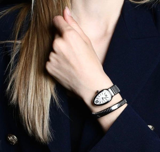Bvlgari Serpenti Black White Dial